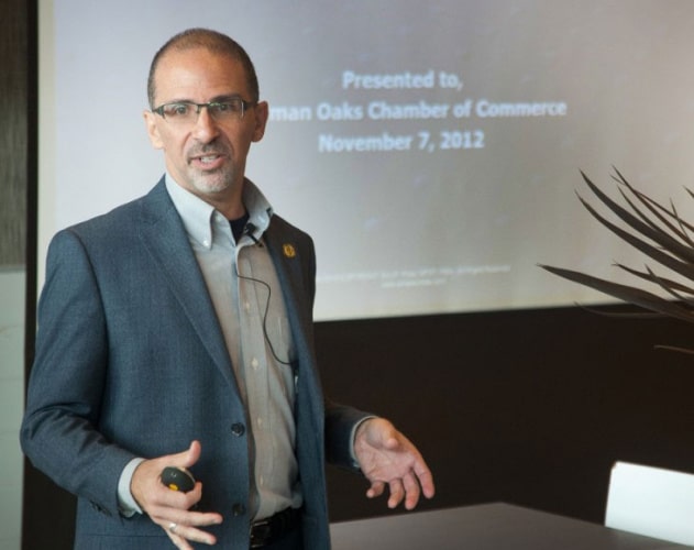 Guest speaking Eric at speaking event